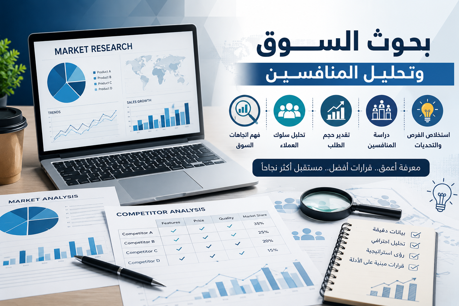 بحوث السوق وتحليل المنافسين